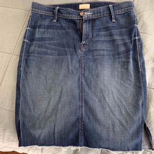 MOTHER Denim Pencil Skirt - 28